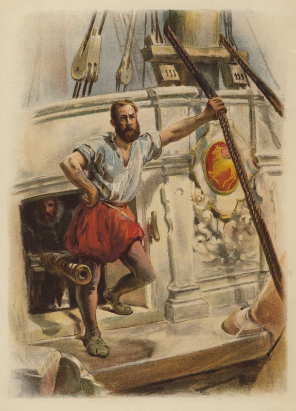 En av Drakes män, 1588 av English School