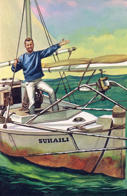 Robin Knox-Johnston, den första som seglade jorden runt non-stop av English School