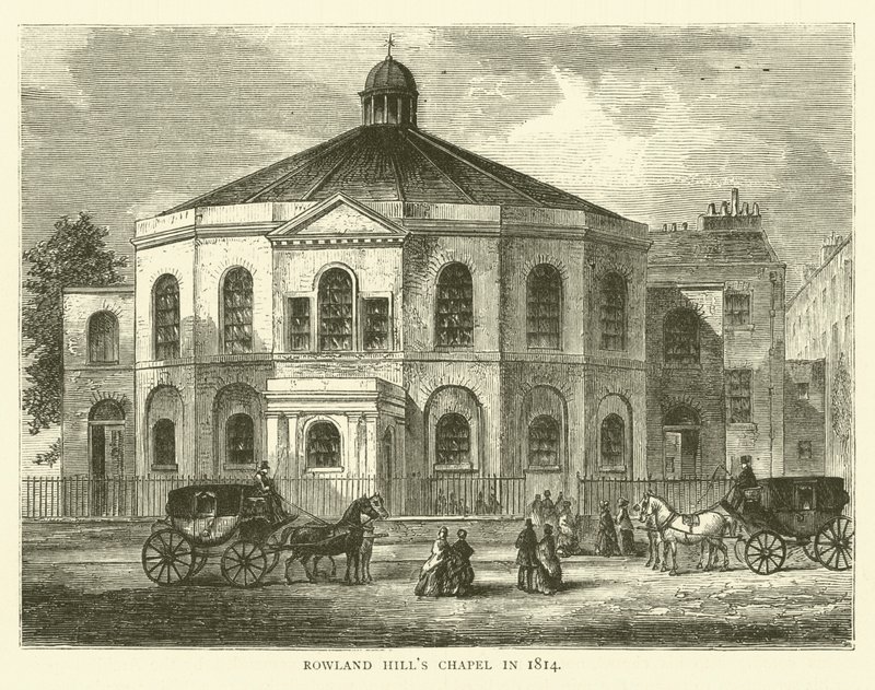 Rowland Hills Chapel 1814 av English School