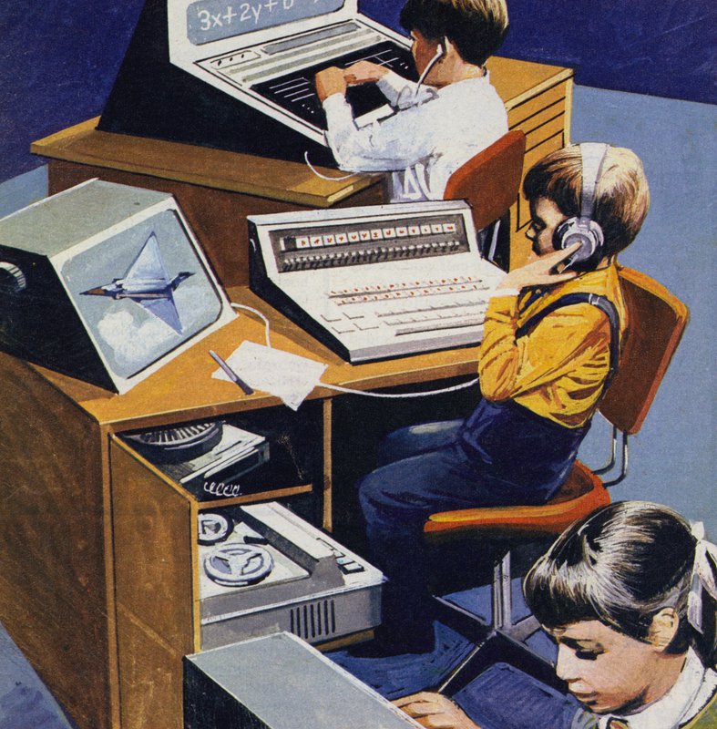 Morgondagens skolor, som man föreställde sig i början av 1970-talet av English School