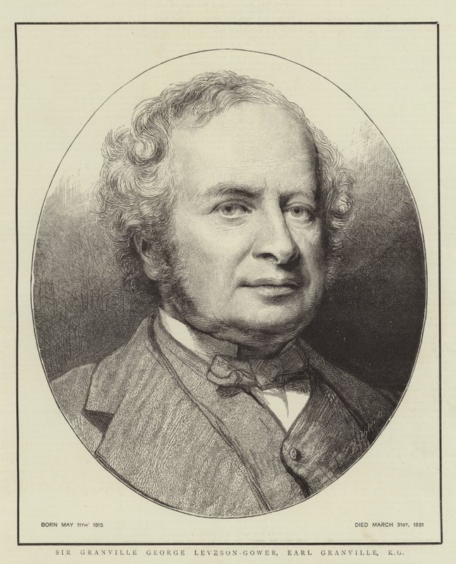 Sir Granville George Leveson-Gower, Earl Granville, KG av English School