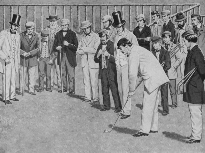 St Andrews, det första golfmästerskapet som hölls 1857 av English School