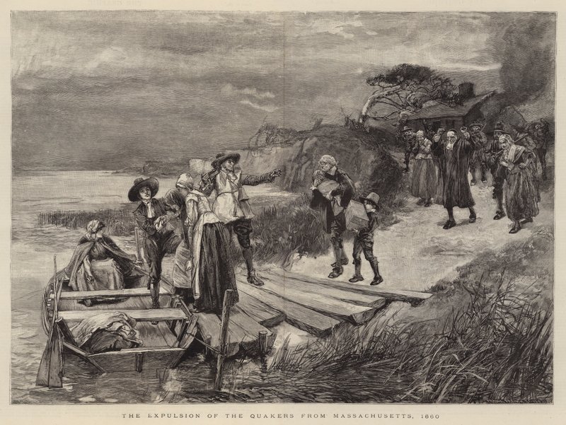 Kväkarnas utvisning från Massachusetts, 1660 av English School
