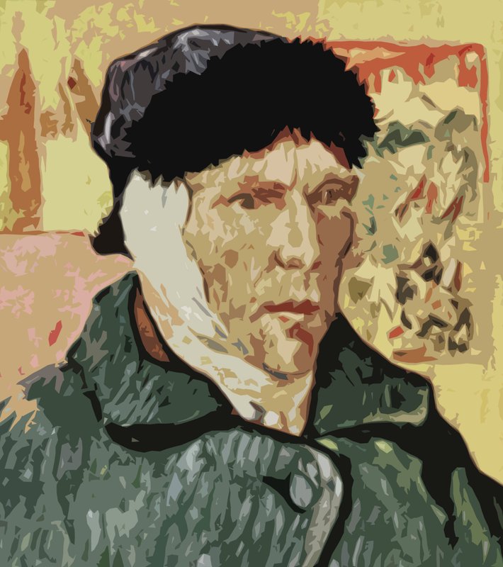 Vincent Van Gogh, med bandage i örat av English School