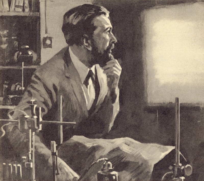 Wilhelm Rontgen arbetar med röntgen av English School