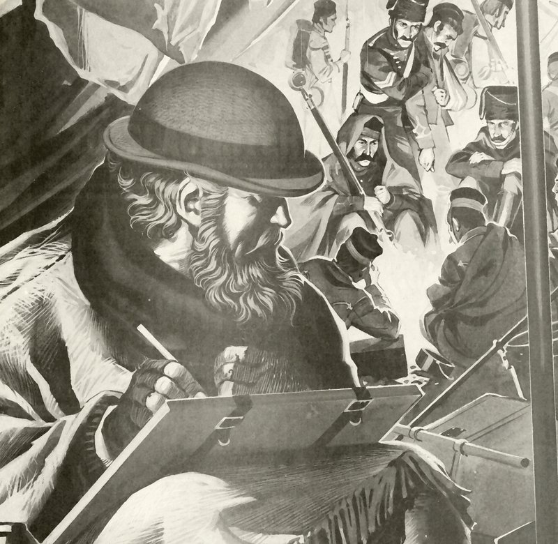 William Howard Russell, den första krigskorrespondenten av English School