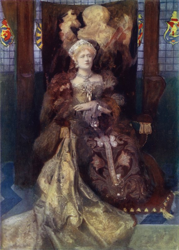 Miss Ellen Terry i Henry VIII (färgfoto) av English Photographer