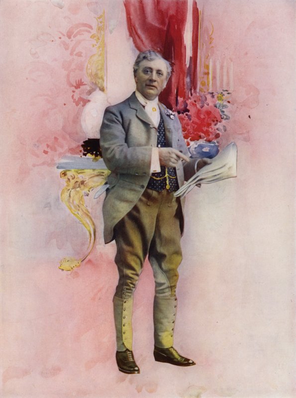 Mr Charles Groves i The Elder Miss Blossom (färgfoto) av English Photographer