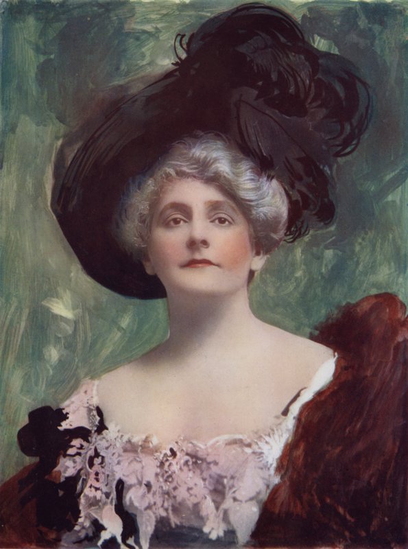 Mrs Cecil Raleigh i The Best of Friends (färgfoto) av English Photographer