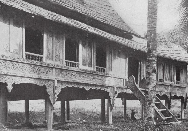 Ett malaysiskt hus i Sungei Ujong (s/v foto) av English Photographer