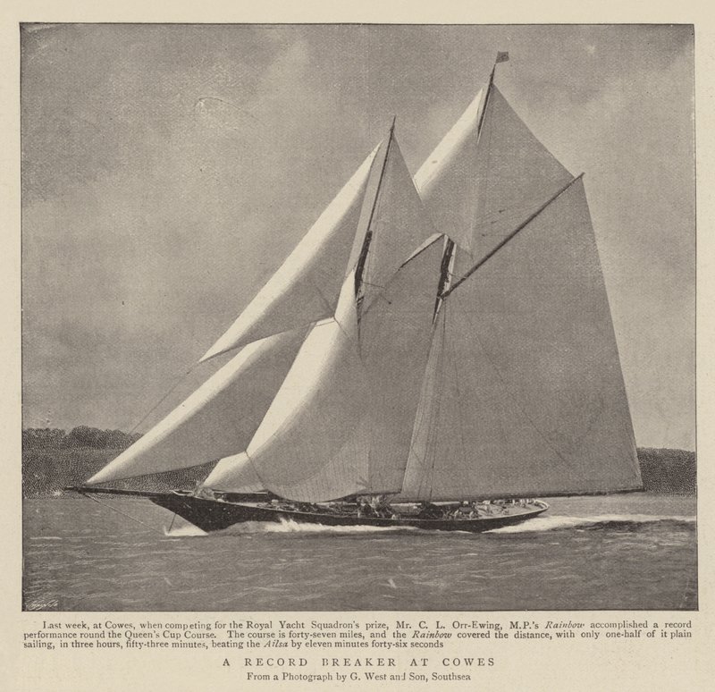 En rekordskärare på Cowes av English Photographer