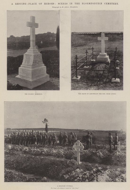 En viloplats för hjältar, scener på Bloemfontein-kyrkogården av English Photographer