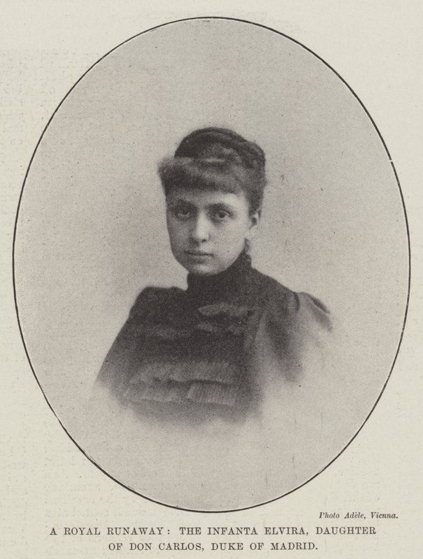En kunglig flykt, Infanta Elvira, dotter till Don Carlos, hertig av Madrid av English Photographer
