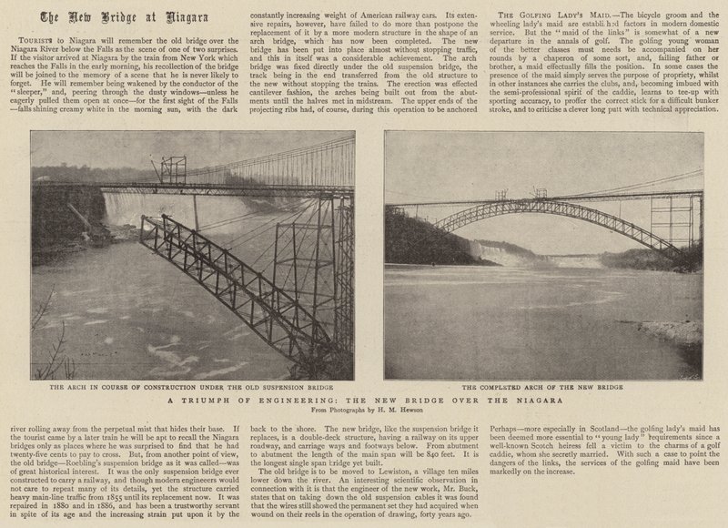A Triumph of Engineering, den nya bron över Niagara av English Photographer