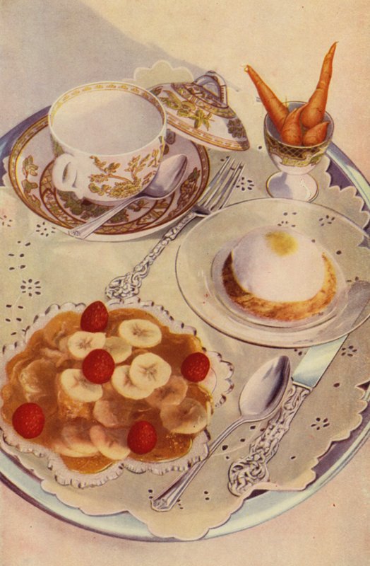 Frukost i barnkammaren (färgfoto) av English Photographer