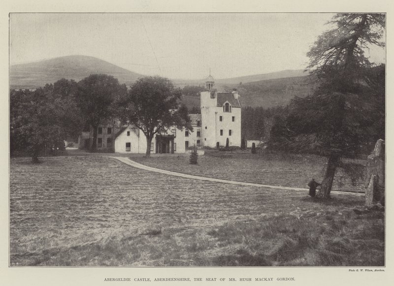 Abergeldie Castle, Aberdeenshire, säte för Mr Hugh Mackay Gordon av English Photographer