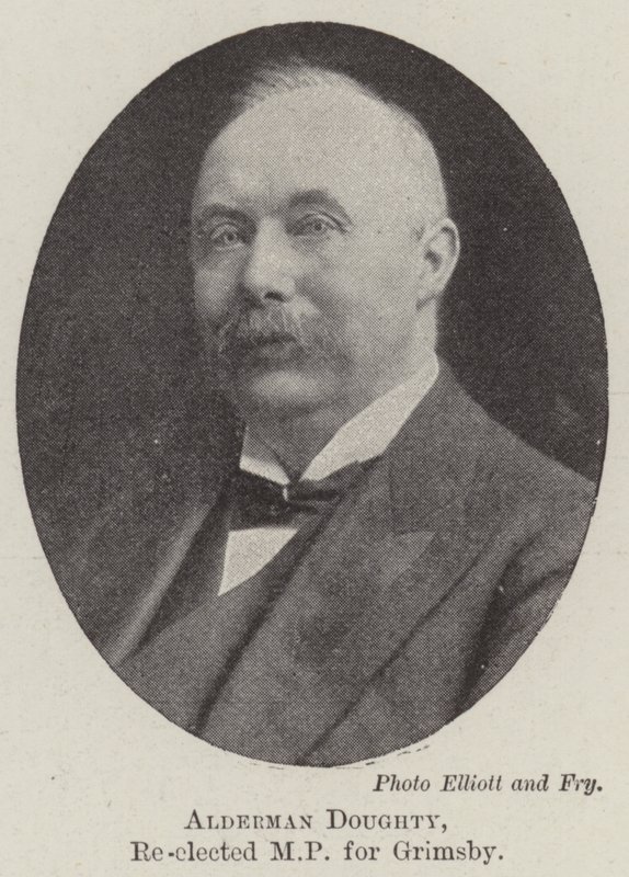 Alderman Doughty, omvald riksdagsledamot för Grimsby av English Photographer