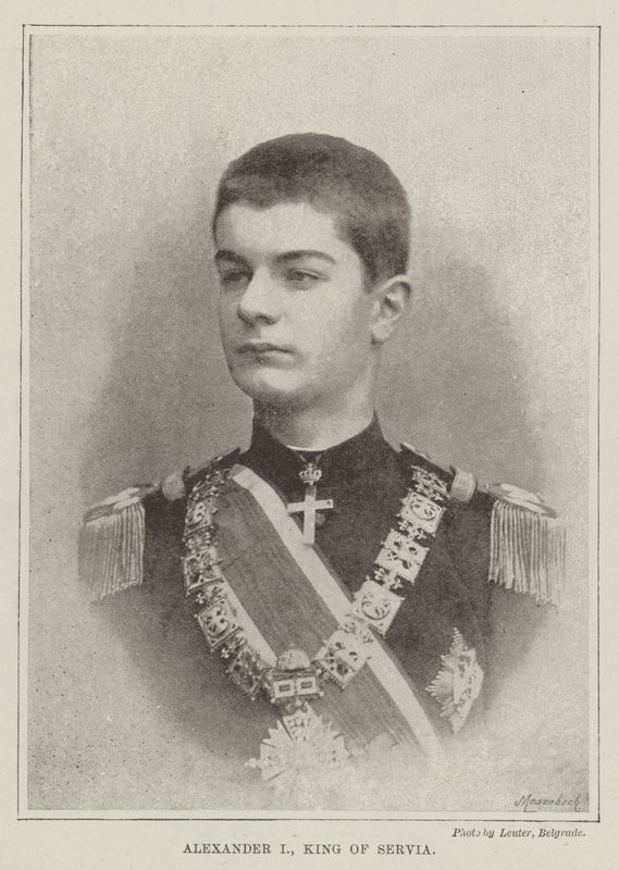 Alexander I, kung av Servien av English Photographer