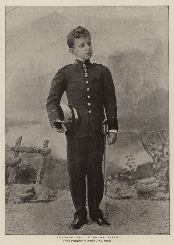Alfonso XIII kung av Spanien av English Photographer
