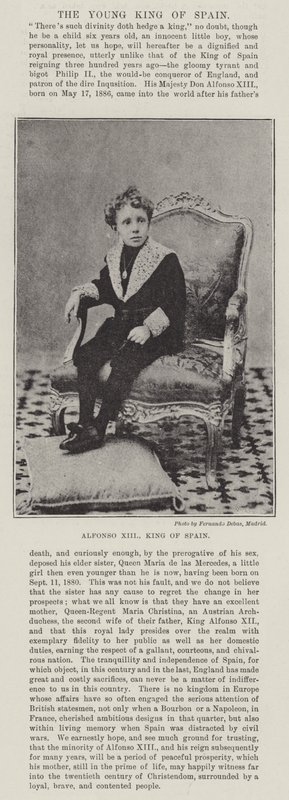 Alfonso XIII, kung av Spanien av English Photographer