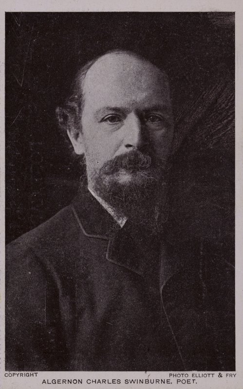 Algernon Charles Swinburne (1837-1909), engelsk poet och dramatiker av English Photographer