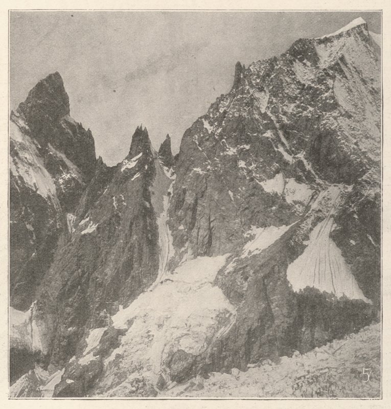 Alpintopparna som nyligen erövrades av hertigen av Abruzzi av English Photographer