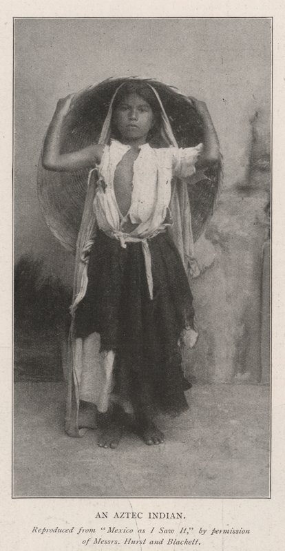 En aztekisk indian av English Photographer
