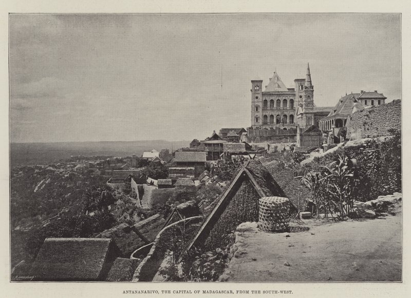 Antananarivo, Madagaskars huvudstad, från sydväst av English Photographer