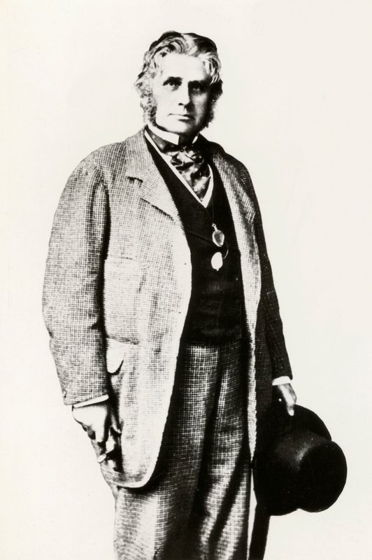 Augustus Henry Lane-Fox Pitt Rivers, porträtt (s/v foto) av English Photographer