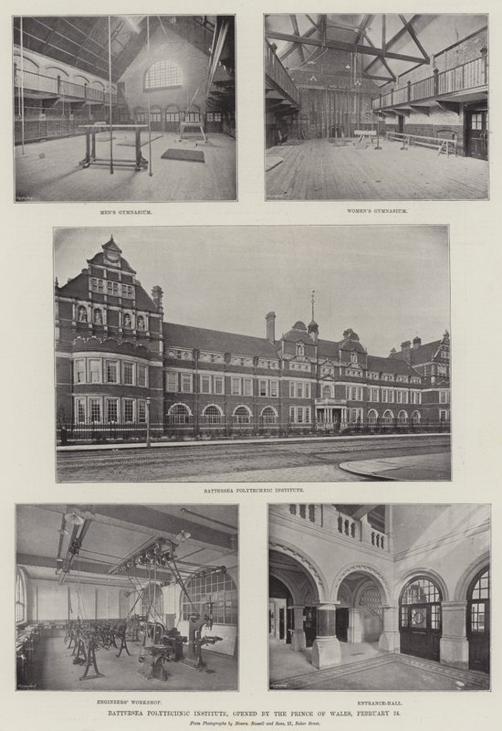 Battersea Polytechnic Institute, öppnat av Prince of Wales, 24 februari av English Photographer