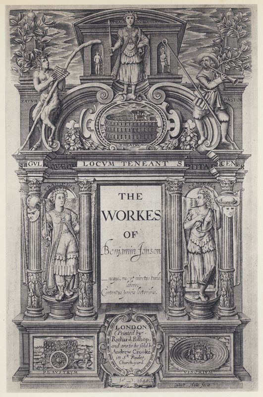Ben Jonson, The Workers, Worked, WITH Stansby 1616 (s/v foto) av English Photographer
