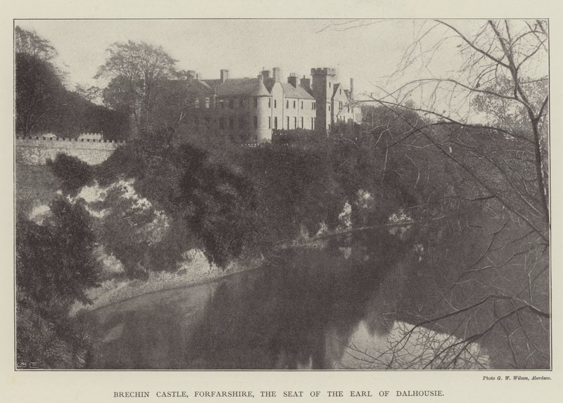 Brechin Castle, Forfarshire, säte för Earl of Dalhousie av English Photographer