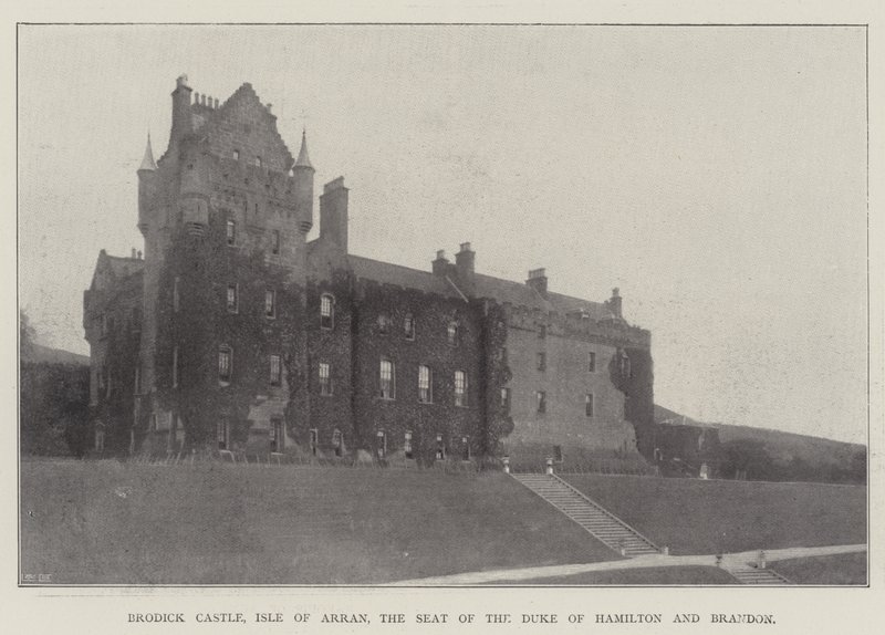 Brodick Castle, Isle of Arran, säte för hertigen av Hamilton och Brandon av English Photographer