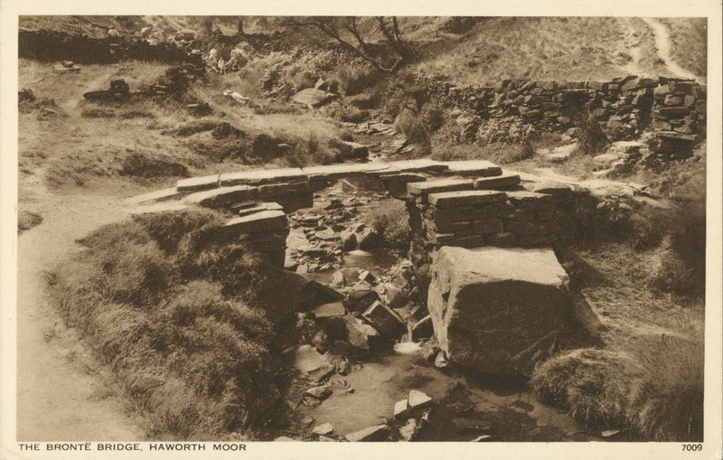 Bronte Bridge, Haworth Moor, Yorkshire (s/v foto) av English Photographer