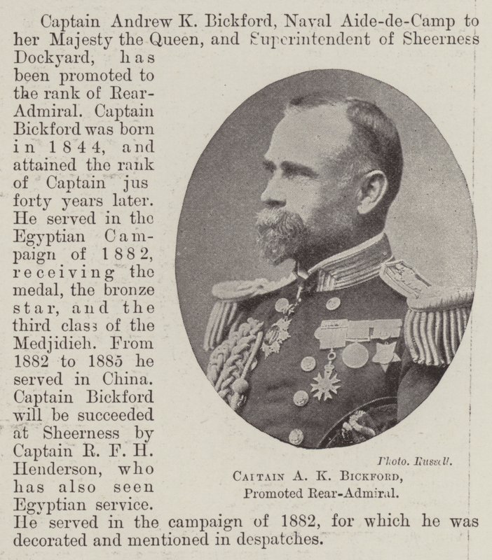 Kapten AK Bickford, befordrad konteramiral av English Photographer