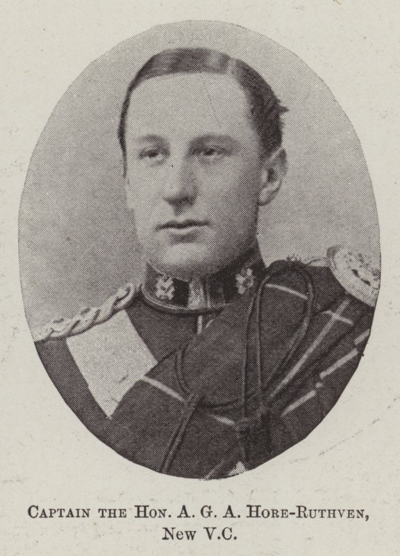 Kapten den ärade A G A Hore-Ruthven, New VC av English Photographer