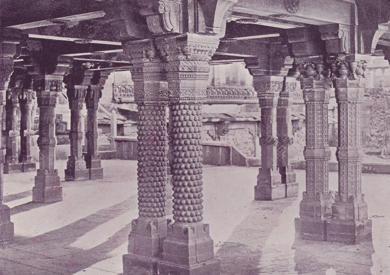 Böjda pelare, Panch-Mahal, Fatehpur-Sikri av English Photographer