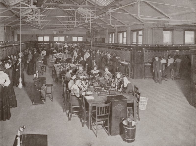 Central London Post Office Telefonväxel, Carter Lane, East Central av English Photographer