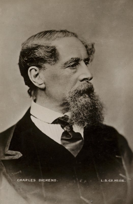 Charles Dickens (1812-1870), engelsk författare av English Photographer