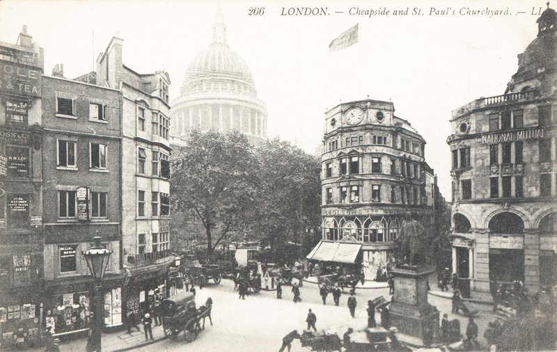 Cheapside och St Pauls Churchyard av English Photographer