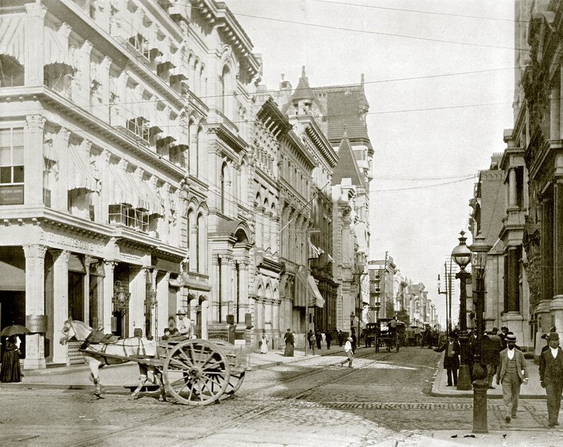 Chestnut Street, Philadelphia (s/v foto) av English Photographer
