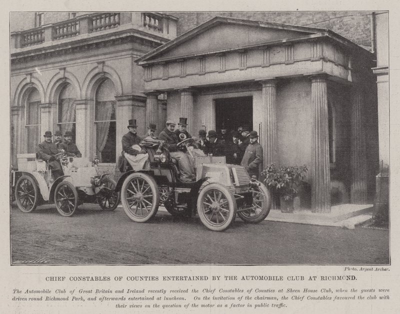 Chief Constable of Counties underhölls av Automobile Club i Richmond av English Photographer