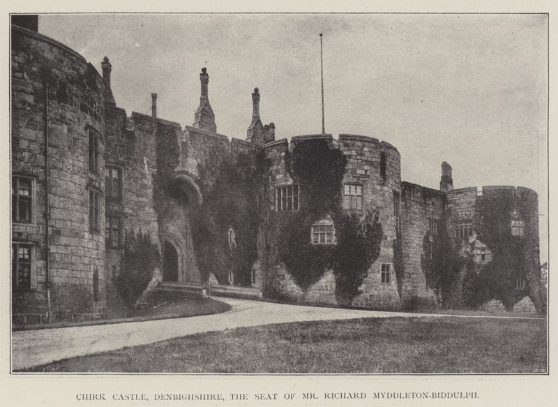 Chirk Castle, Denbighshire, säte för Mr Richard Myddleton-Biddulph av English Photographer