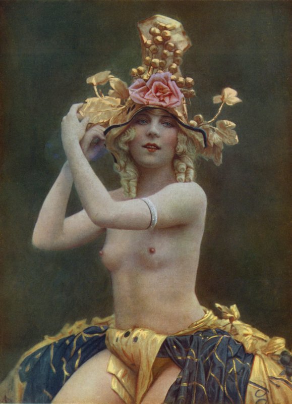 Chrysis, dansare på Folies Bergere, Paris (foto) av English Photographer