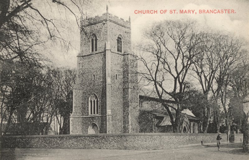 Church of St Mary, Brancaster, Norfolk (s/v foto) av English Photographer