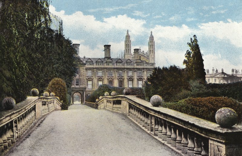 Clare College och Bridge av English Photographer