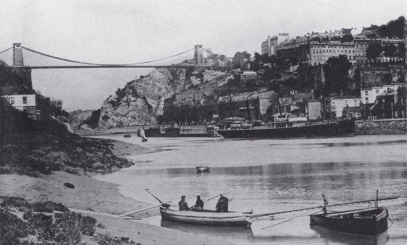 Clifton och Suspension Bridge (s/v foto) av English Photographer