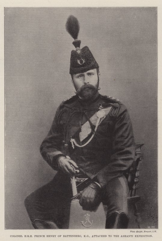 Överste HKH Prins Henrik av Battenberg, KG, knuten till Ashanti-expeditionen av English Photographer