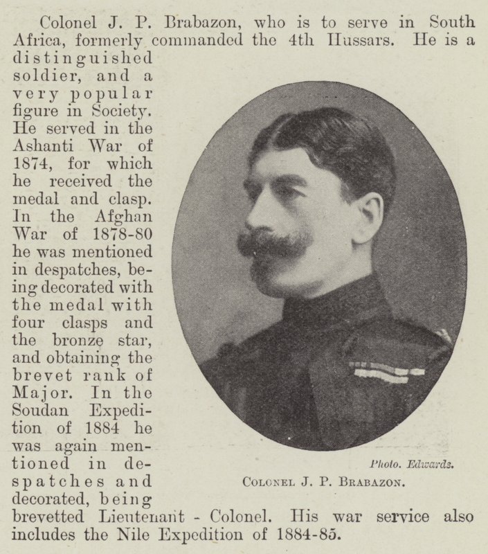 Överste J P Brabazon av English Photographer