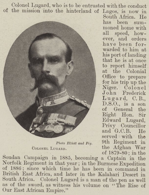 Överste Lugard av English Photographer